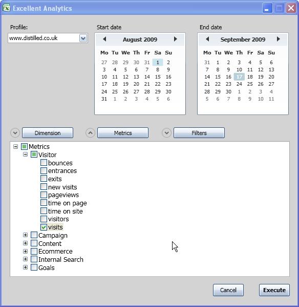 Excellent Analyics API Export